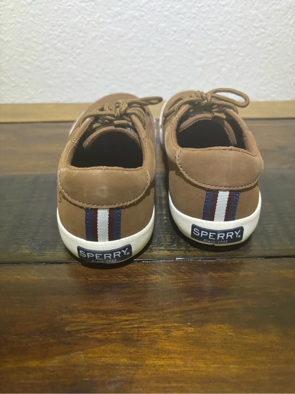 ✨NEW Little Kids Sperry Spinnaker Washable Tan Lace-Up Dress Sneakers- Size 1M✨